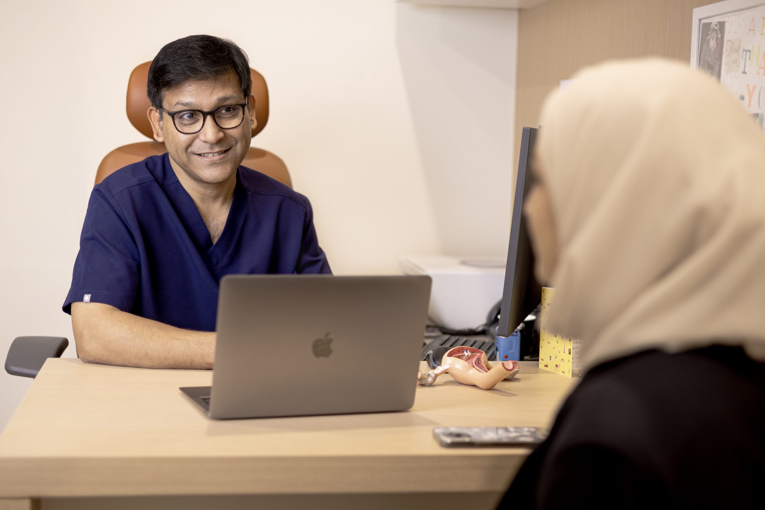 Fertility Doctor Meeting Patients Orchid Clinic