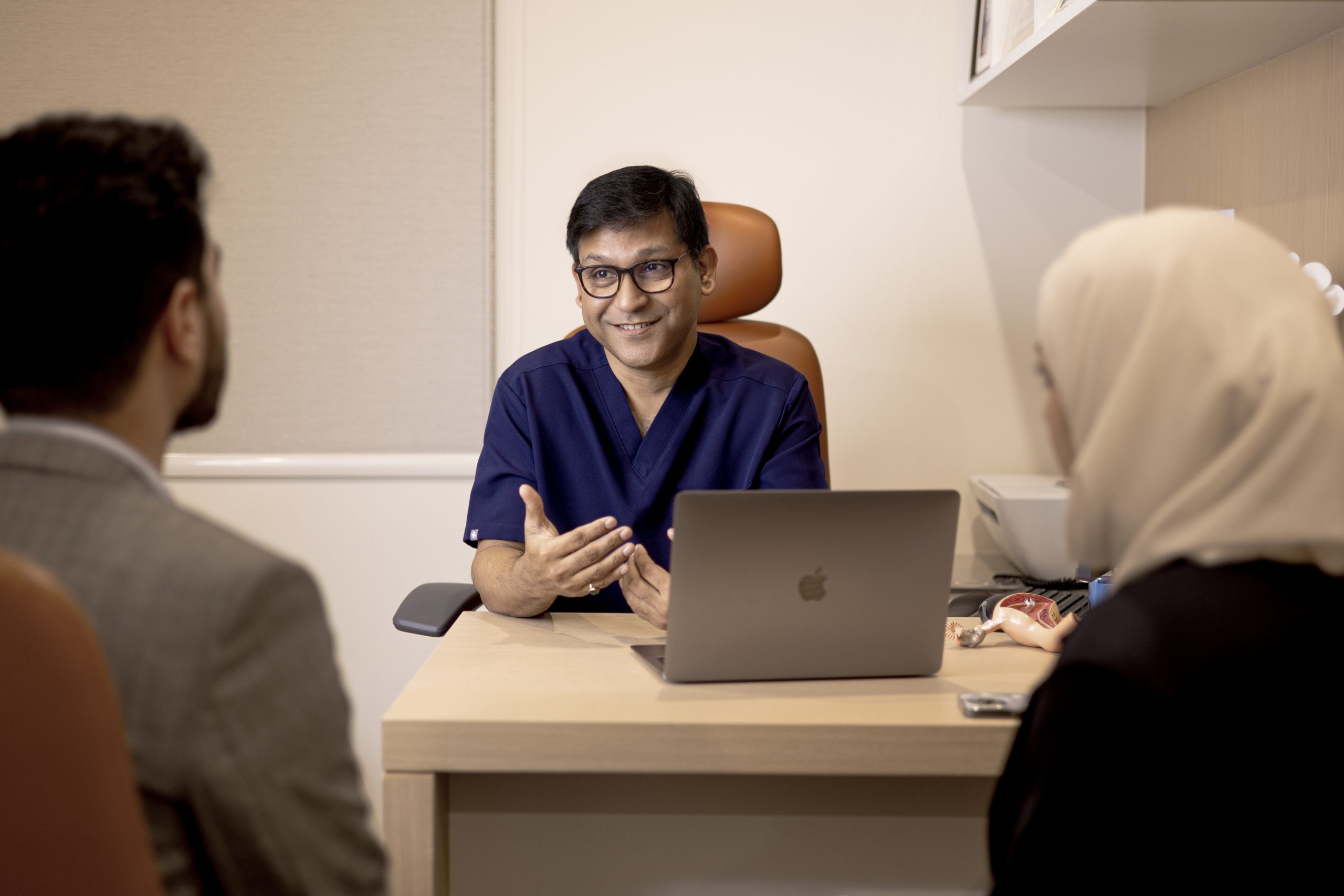 Doctor Consulting Patients Orchid Fertility Clinic