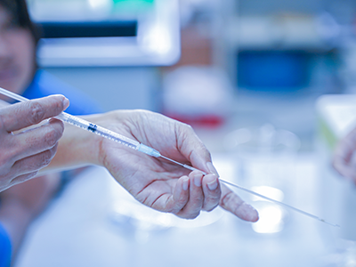 Sperm cryopreservation storage in a fertility laboratory capillary tube in the UAE