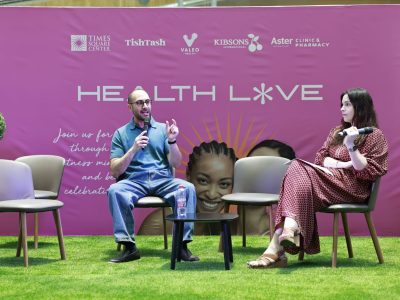 Dr. Serge Mattar and Cassie Destino panel discussion at Health Love 2026, Times Square Center Dubai-Orchid Fertility